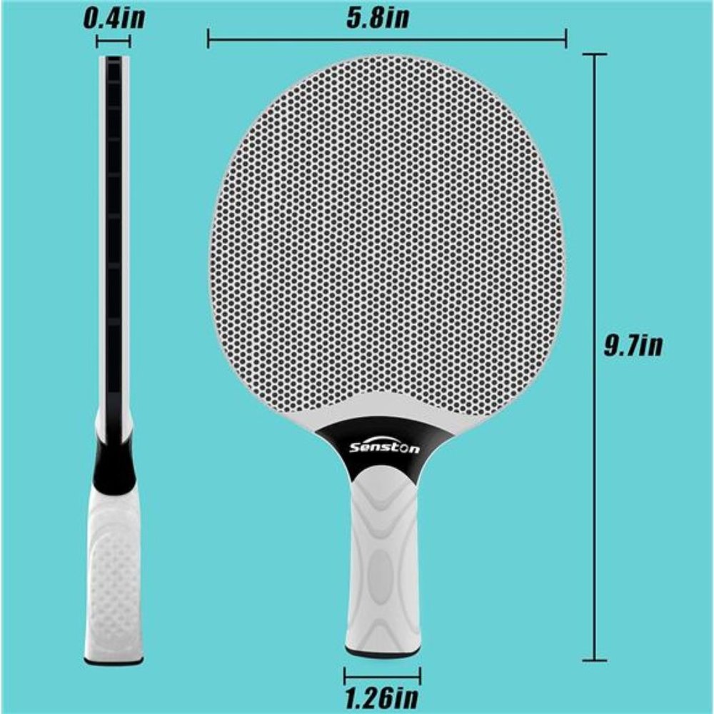 Table Tennis Rackets Set, Professional Table Tennis Racket with 3 Balls - Picture 5 of 6